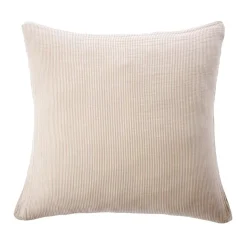 Federa Quadrata in doppia garza di cotone (60 x 60 cm) Gaïa a righe Corda