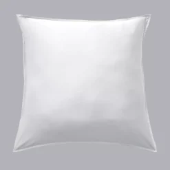 Federa quadrata in raso di bambù (63 x 63 cm) Sienna Bianco panna