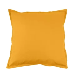 Federa quadrata percalle di cotone (65 cm) Cali Giallo senape