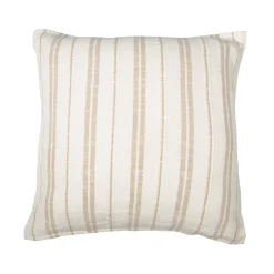Federa quadrata reversibile in cotone texturizzato e percale (80 x 80 cm) Alice Corda