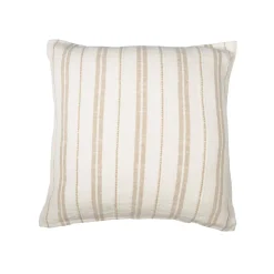 Federa quadrata reversibile in cotone testurizzato e percale (60 x 60 cm) Alice Corda