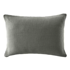 Federa quadrupla garza di cotone (50 x 80 cm) Victoria x Gaïa Verde rosmarino