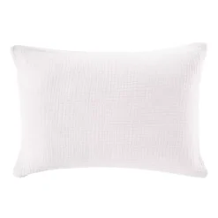 Federa quadrupla garza di cotone (50 x 80 cm) Victoria x Gaïa Bianco chantilly