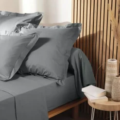 Federa rettangolare cotone bio (70 cm) Biolina Grigio
