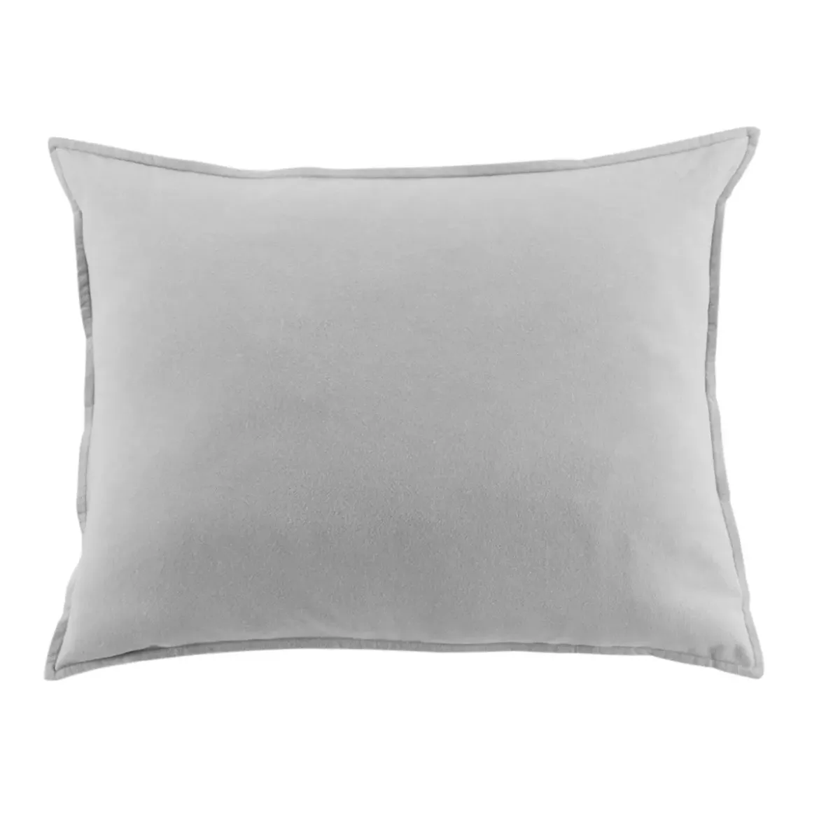 Federa rettangolare flanella di cotone (50 x 70 cm) Théa Grigio chiaro