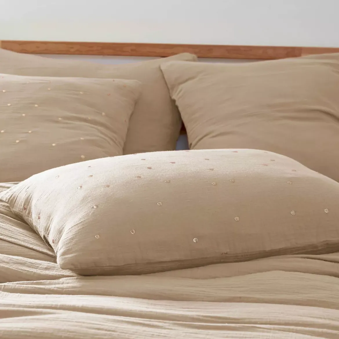 Federa rettangolare garza di cotone (50 x 70 cm) Gaïa Chic Corda