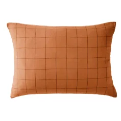 Federa rettangolare garza di cotone (50 x 70 cm) Gaïa Match Albicocca