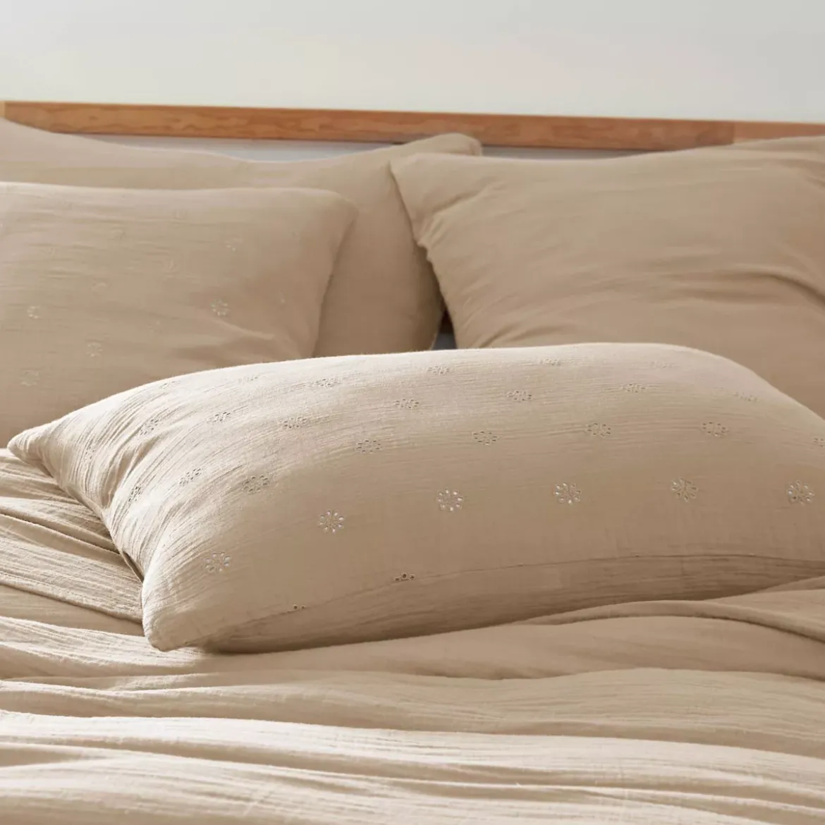 Federa rettangolare garza di cotone (50 x 70 cm) Gaïa Boho Corda