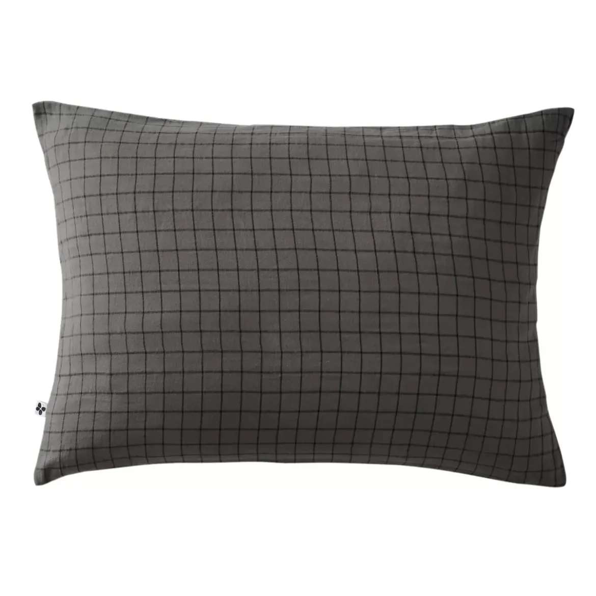 Federa rettangolare garza di cotone (70 cm) Gaïa Mix Grigio granito