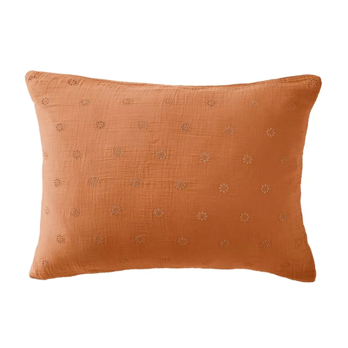 Federa rettangolare garza di cotone (50 x 70 cm) Gaïa Boho Albicocca
