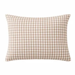 Federa rettangolare in garza di cotone (50 x 80 cm) Gaïa Vichy Corda