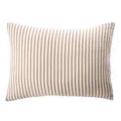 Federa rettangolare in garza di cotone (50 x 80 cm) Gaïa a righe Corda
