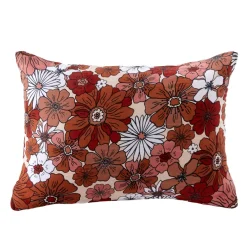 Federa rettangolare in garza di cotone (50 x 70 cm) Gaïa azalea Terracotta