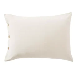 Federa rettangolare in percalle di cotone (50 x 80 cm) Diane Beige