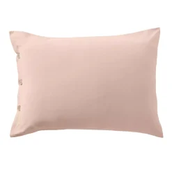 Federa rettangolare in percalle di cotone (50 x 80 cm) Diane Rose Blush