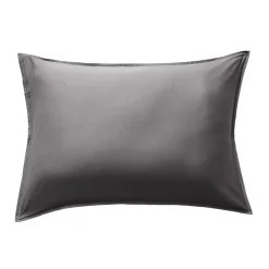 Federa rettangolare in raso di bambù (70 cm) Sienna Grigio granito