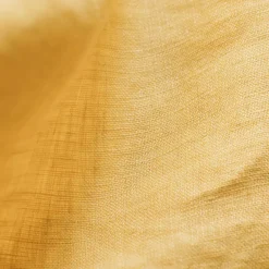 Federa rettangolare lino lavato (80 cm) Louise Giallo senape