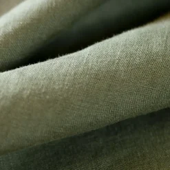 Federa rettangolare lino lavato (70 cm) Louise Verde rosmarino