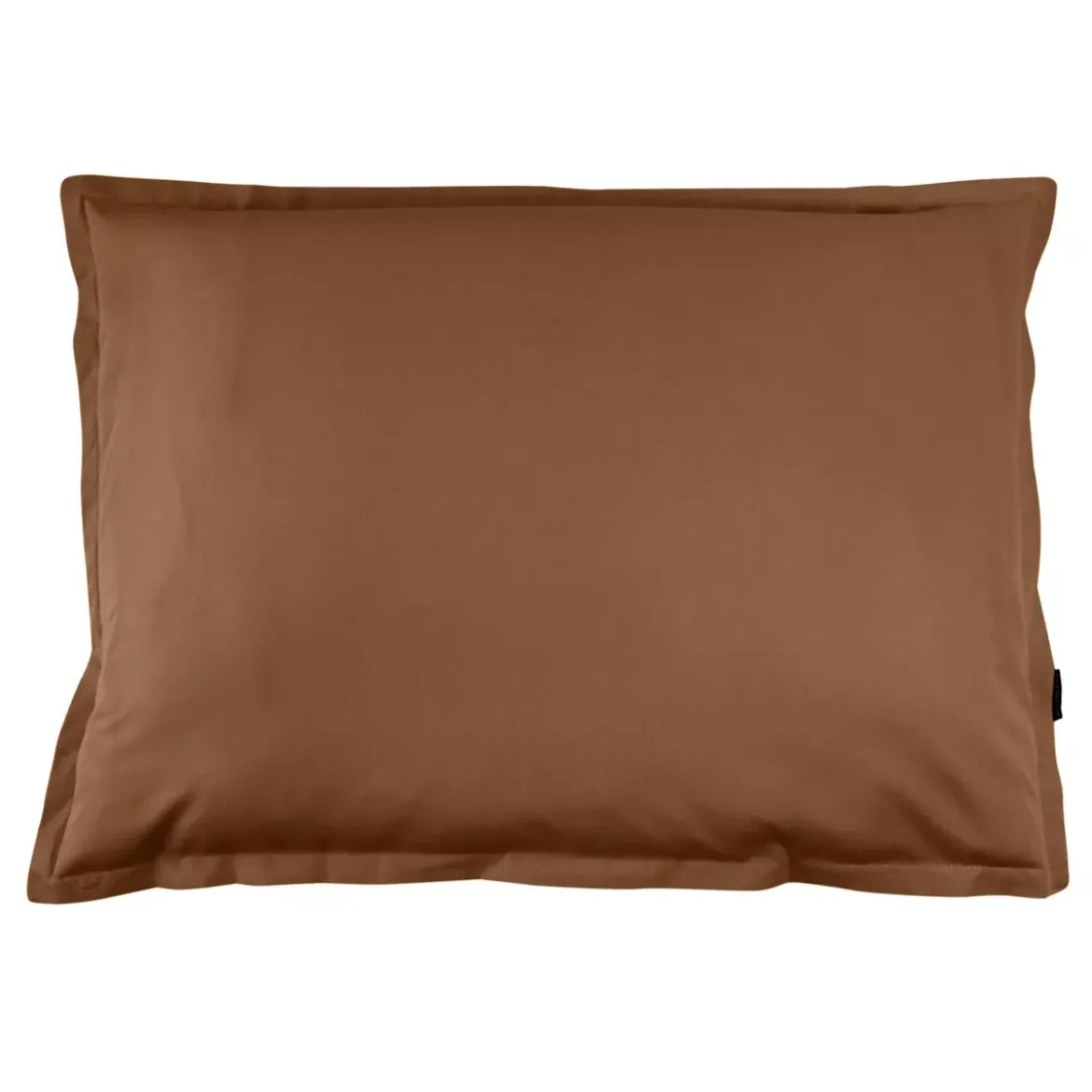 Federa rettangolare percalle di cotone (50 x 80 cm) Cali Marrone cioccolato