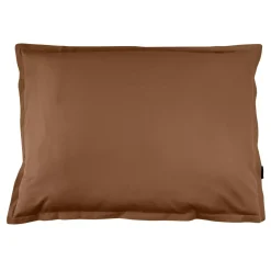 Federa rettangolare percalle di cotone (50 x 80 cm) Cali Marrone cioccolato
