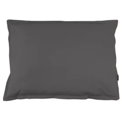 Federa rettangolare percalle di cotone (70 cm) Cali Grigio antracite