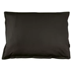 Federa rettangolare percalle di cotone (70 cm) Cali Nero
