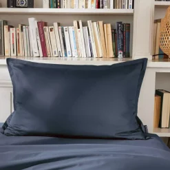 Federa rettangolare percalle di cotone (70 cm) Cali Blu marine