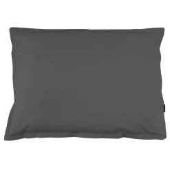Federa rettangolare percalle di cotone (80 cm) Cali Grigio antracite