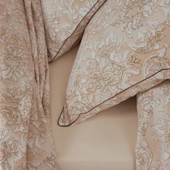 Federa rettangolare percalle di cotone (50 x 70 cm) Palazzo Beige