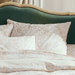 Federa rettangolare percalle di cotone (50 x 70 cm) Palazzo Beige