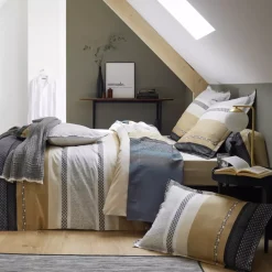Federa rettangolare percalle di cotone Marlow Beige
