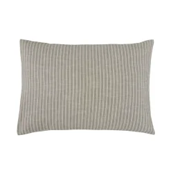 Federa rettangolare reversibile in cotone testurizzato e percalle (50 x 80 cm) Alice Verde