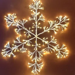 Fiocchi di neve luminosi Flash Bianco caldo 336 LED