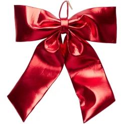 Fiocco di Natale Gigante (H80 cm) Shiny Rosso