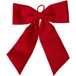 Fiocco di Natale Gigante (H80 cm) Velluto Rosso