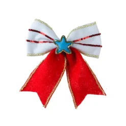 Fiocco di Natale (H23 cm) Circus stella Blu
