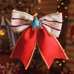 Fiocco di Natale (H23 cm) Circus stella Blu
