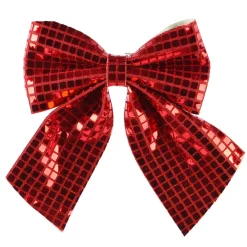 Fiocco di Natale (H24 cm) Disco Rosso