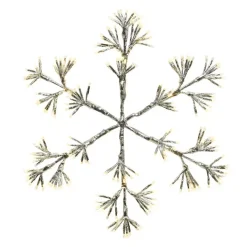 Fiocco di neve luminosio 192 LED (H48 cm) Flash Bianco caldo