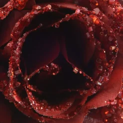 Fiore decorativo con pinza paillete Bordò