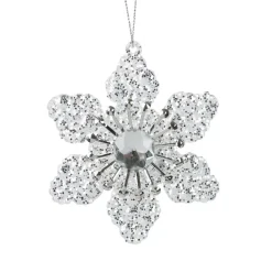 Fiore decorativo da appendere (D9 cm) Cortina Argento