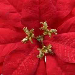Fiore di Natale Noelie a clips Rosso