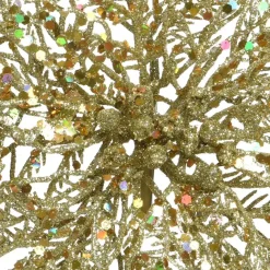 Fiore di Natale paillettes a clips Oro