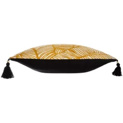 Fodera cuscino quadrato (40 cm) Tropik Giallo ocra