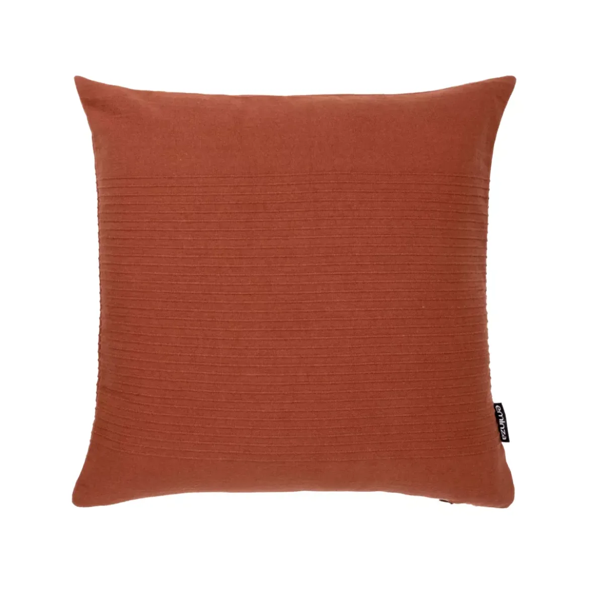 Fodera cuscino quadrato cotone (40 x 40 cm) Léa Terracotta