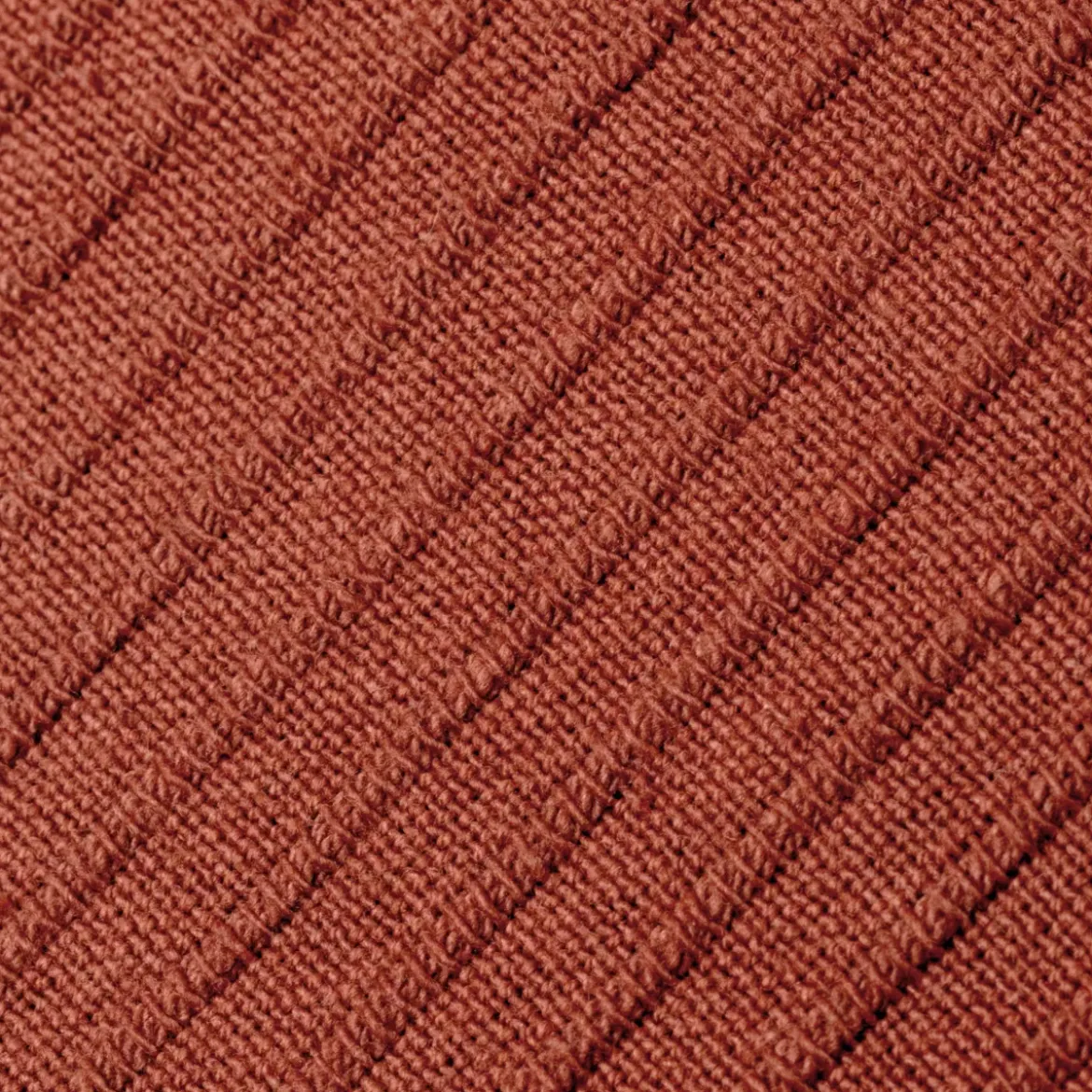 Fodera cuscino quadrato cotone (40 x 40 cm) Léa Terracotta