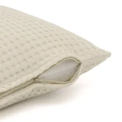 Fodera cuscino rettangolare cotone nido d'ape (30 x 50 cm) Maya Beige pampa