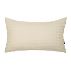 Fodera cuscino rettangolare cotone nido d'ape (30 x 50 cm) Maya Beige pampa