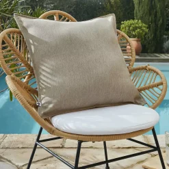 Fodera per cuscino da esterno quadrata (60 x 60 cm) Naia Beige sabbia