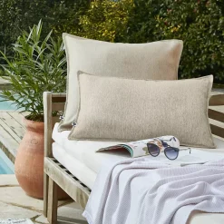 Fodera per cuscino da esterno quadrata (60 x 60 cm) Naia Beige sabbia